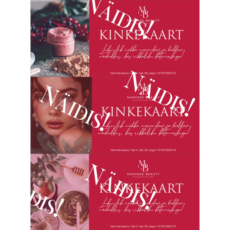 KINKEKAART- Jõulu pakkumine - Luksuslik näohooldus koos kätemaskiga!