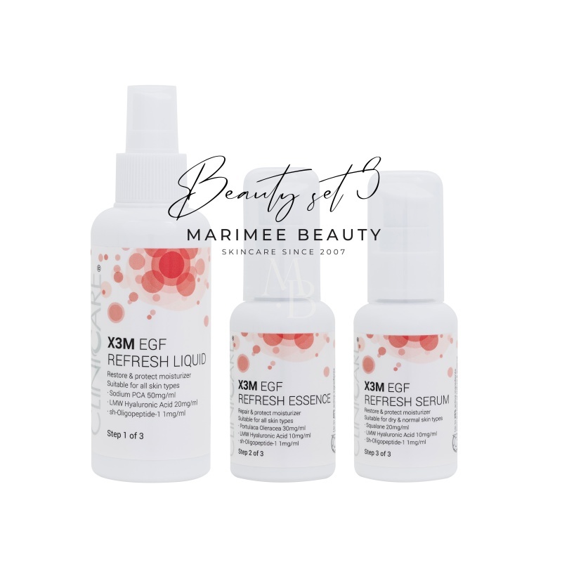 CLINICCARE. X3M EGF REFRESH komplekt! PARIM HIND!